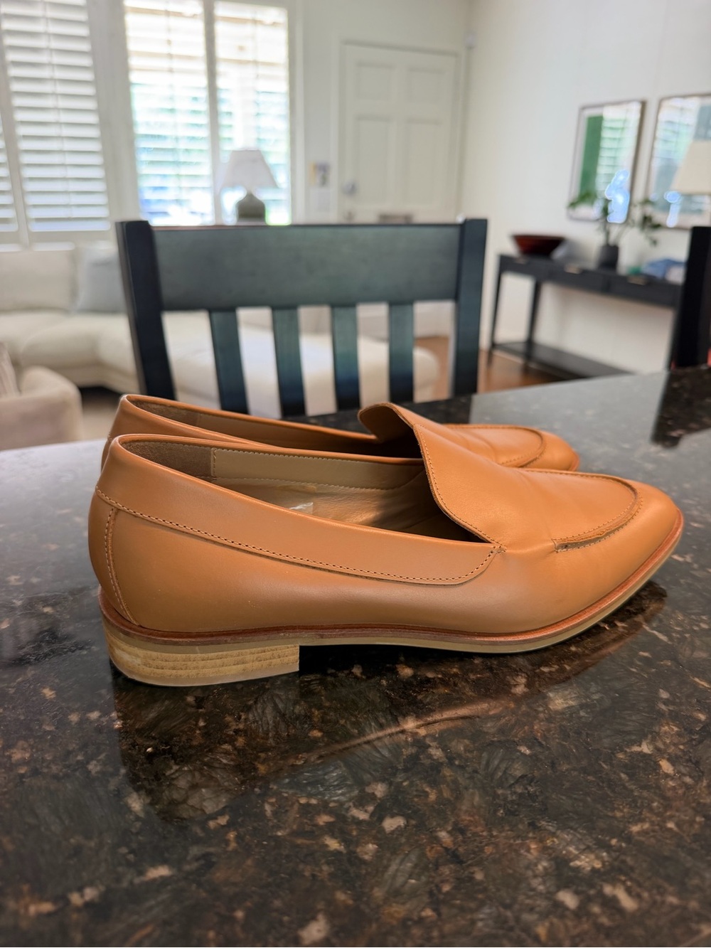 Everlane Women’s Italian Leather Slip-On Loafers in Tan